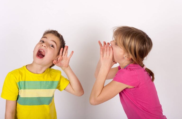 two children talking - contact us